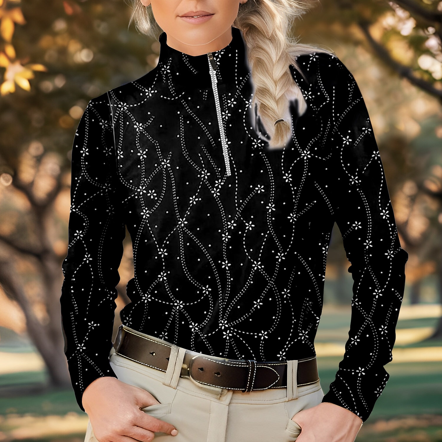 Women's golf long sale sleeve sun protection