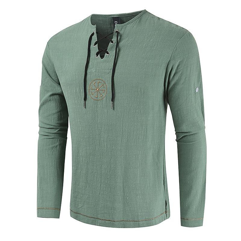 Középkori Reneszánsz 17. század Közepes hossz Blúz / Ing Szerepjáték Jelmezek Vámpírok Kalóz Lovag Viking Zsinór Hímzés Jelmez Férfi Kalóz Fantasy Mindszentek napja Álarcos mulatság Alkalmi / Napi 2026 - $25.99 –P12