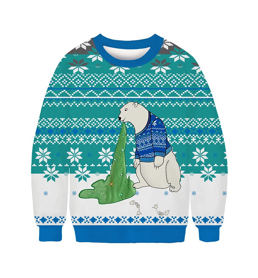 Karácsony Alpaka Pullover Vicces karácsonyi pulóver Állat minta 3D nyomtatás 3D Grafikus Kompatibilitás Páros Férfi Női Felnőttek Karácsony 3D nyomtatás Parti Fesztivál 2025 - $28.99 –P17