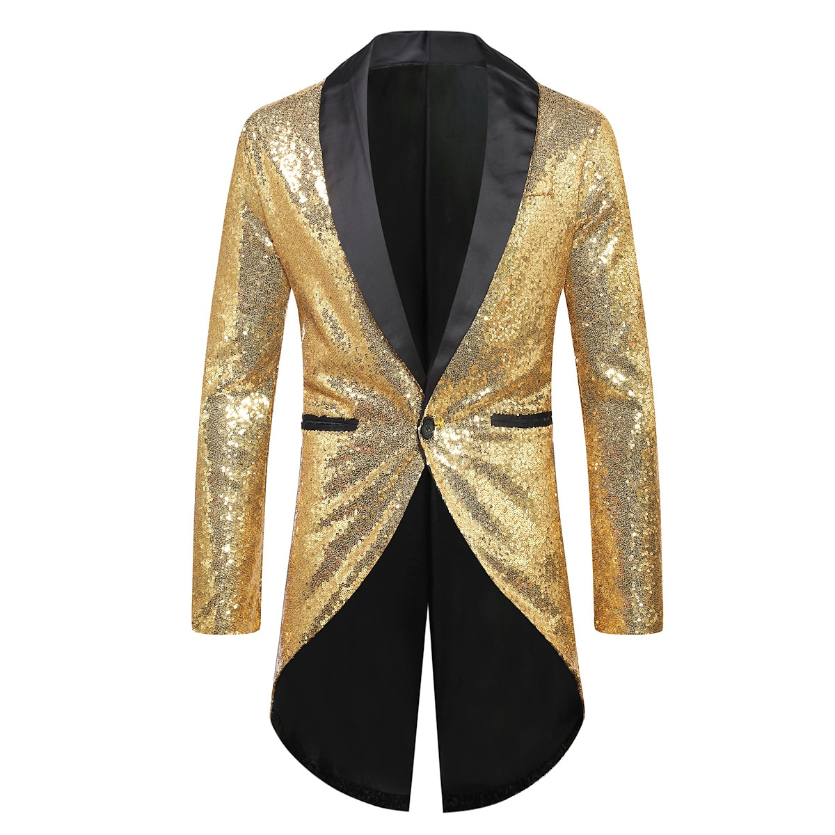 Retro / vintage 1980erne Jakke ملابس السهرة للرجال tailcoat Disk Paljetter Herre Halloween Karneval Maskerade Fest Fest / aften Stadie Voksne Frakk 2025 - $56.99 –P2