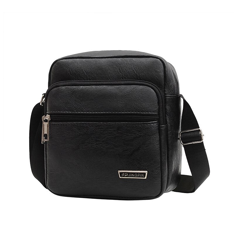 Men's Crossbody Bag Shoulder Bag Satchel PU Leather Outdoor Daily Holiday Buttons Zipper Large Capacity Waterproof Lightweight Solid Color Yellow brown Black Brown 2025 - $18.99 –P10