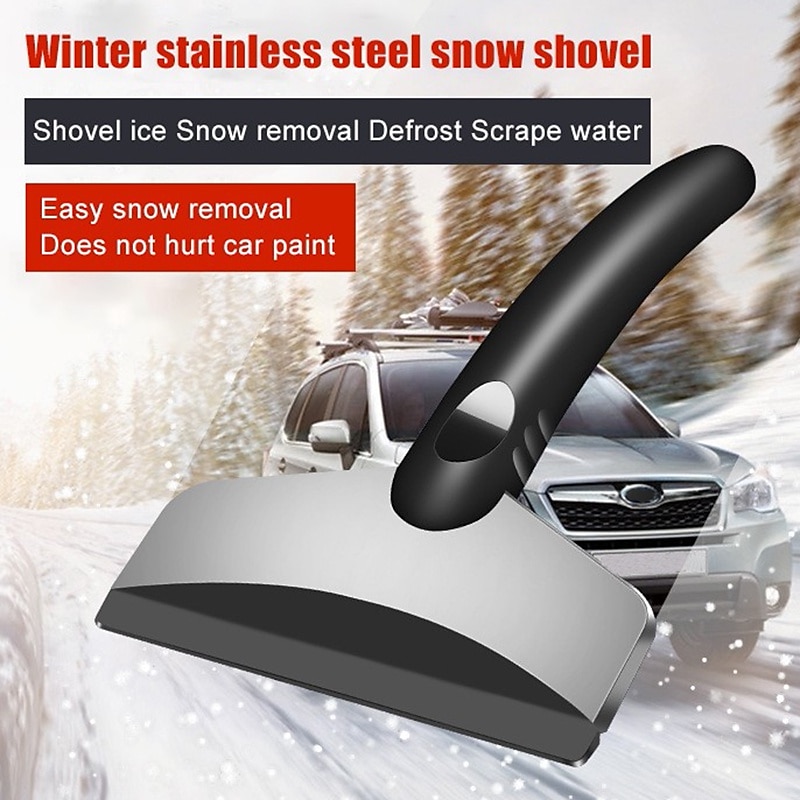 1pc Blue Car Window Windshield Ice Scraper, Snow Removal Tool, Winter Car  Ice Scraping Accessories