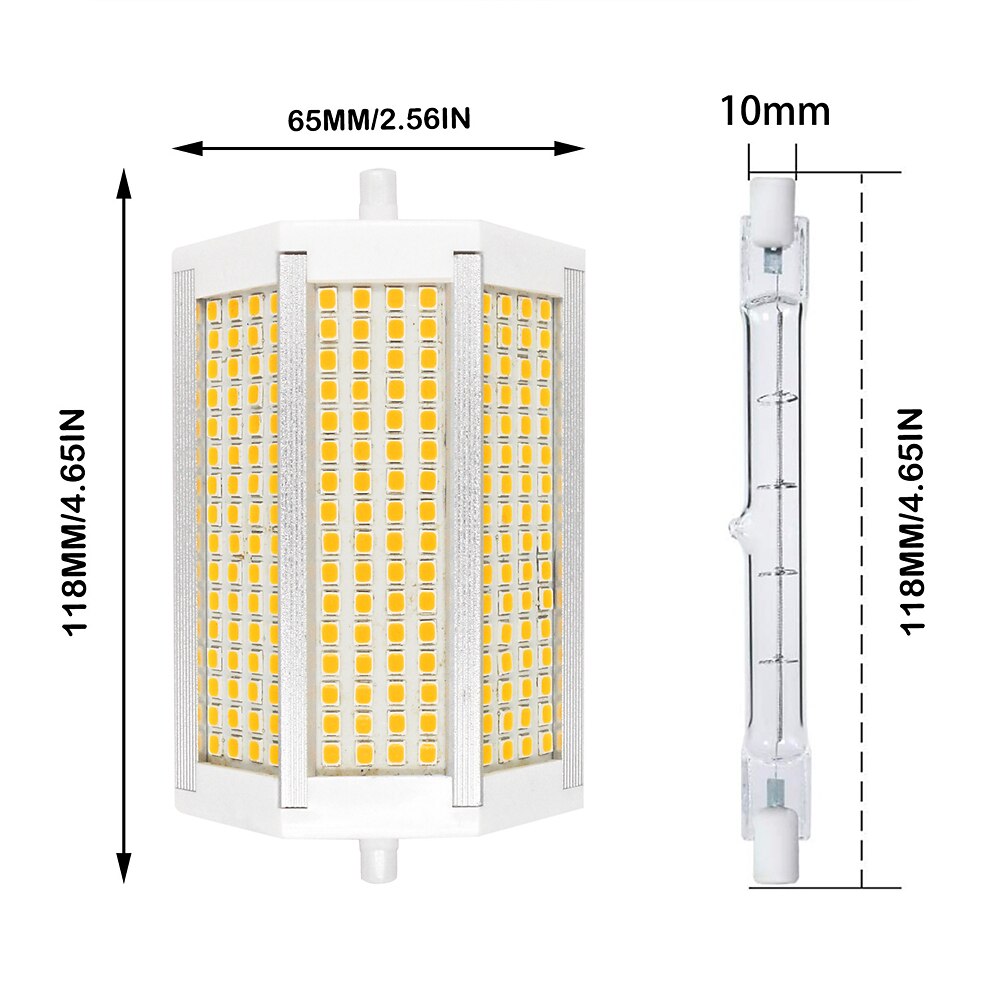 Dimmable Light R7S Horizontal Plug-in Light Outdoor Street Light Source Aluminum Alloy Shell Heat Dissipation Garden Garage Lighting Bulb  50W 220-240 V 110-130 V 2025 - $31.99 –P10