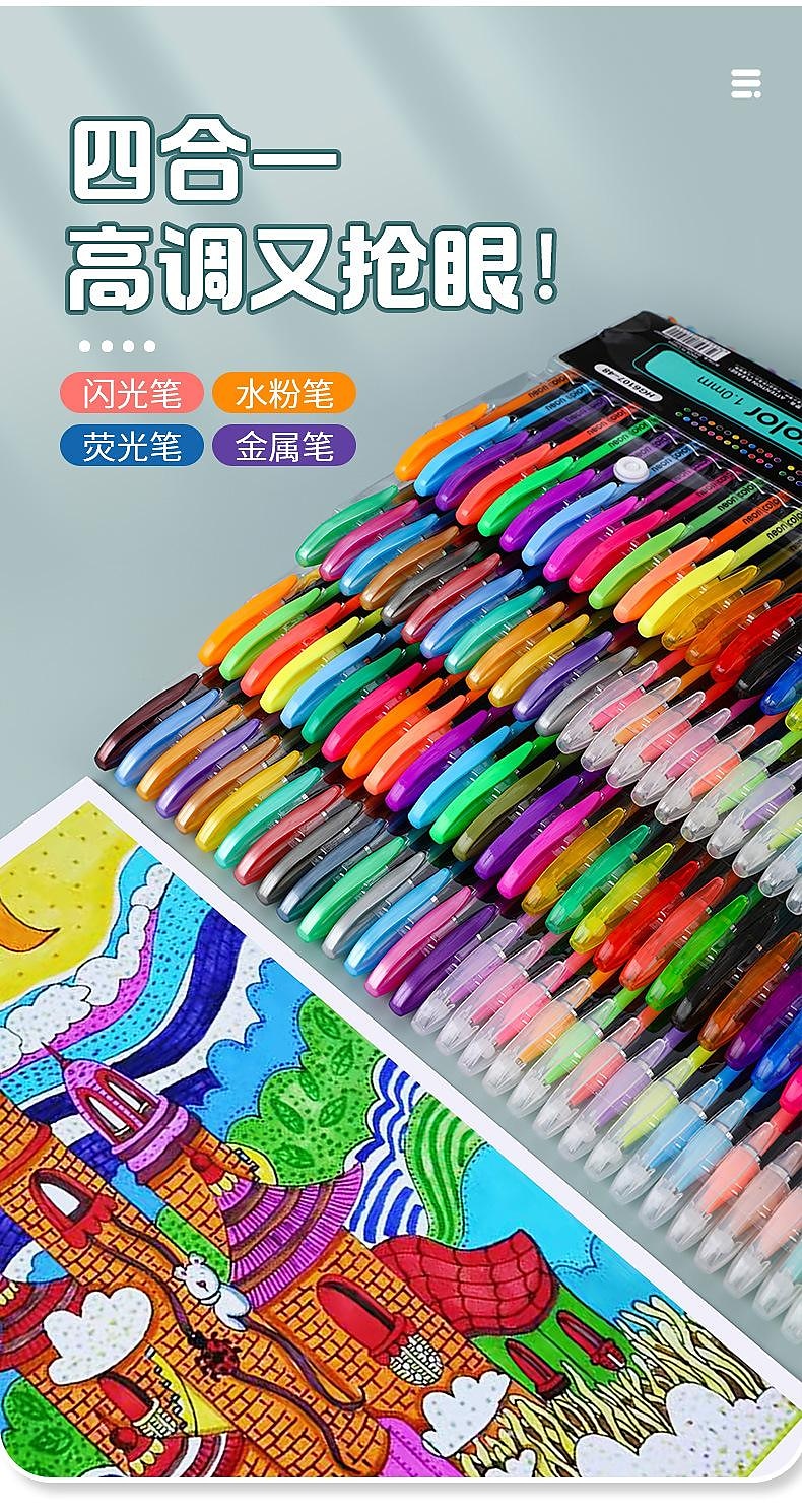 penna gel glitter colore penna neutra penna a sfera penna conto mano stelle luminose lampeggianti per bambini colore speciale per prendere appunti del 2025 a $16.99 –P6