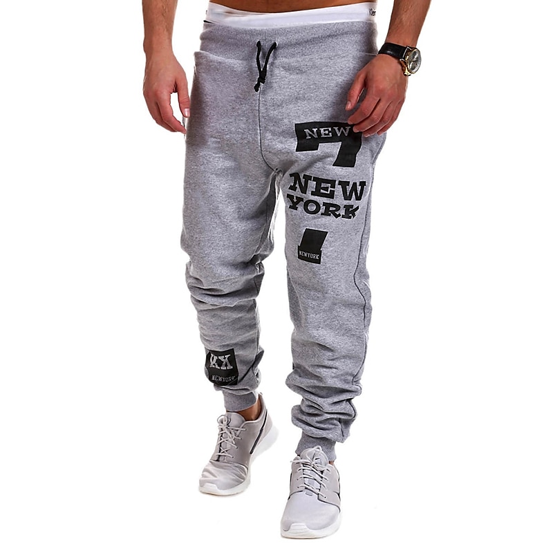 Miesten Veryttelyhousut Lenkkeilijät Jogger Kurenauha Kirjain Kirjain ja numero Pidä lämpimänä Hengittävä Urheilullinen Urheilu- ja treenivaatteet Viikonloppu Rento / urheilullinen Hip Hop Ohut 2025 - $13.99 –P4