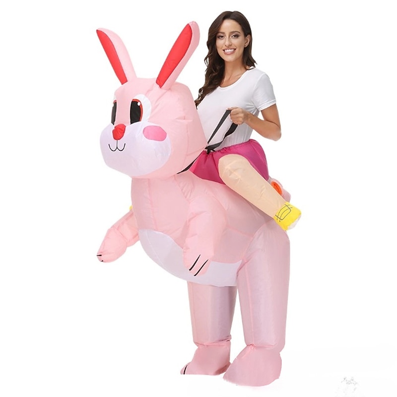 Rabbit Bunny Carnival Costume Cosplay Costume Inflatable Costumes Halloween Group Family Costumes Kid's Adults' All Funny Costume Halloween Carnival Masquerade Easy Carnival Costume 2025 - $52.99 –P2