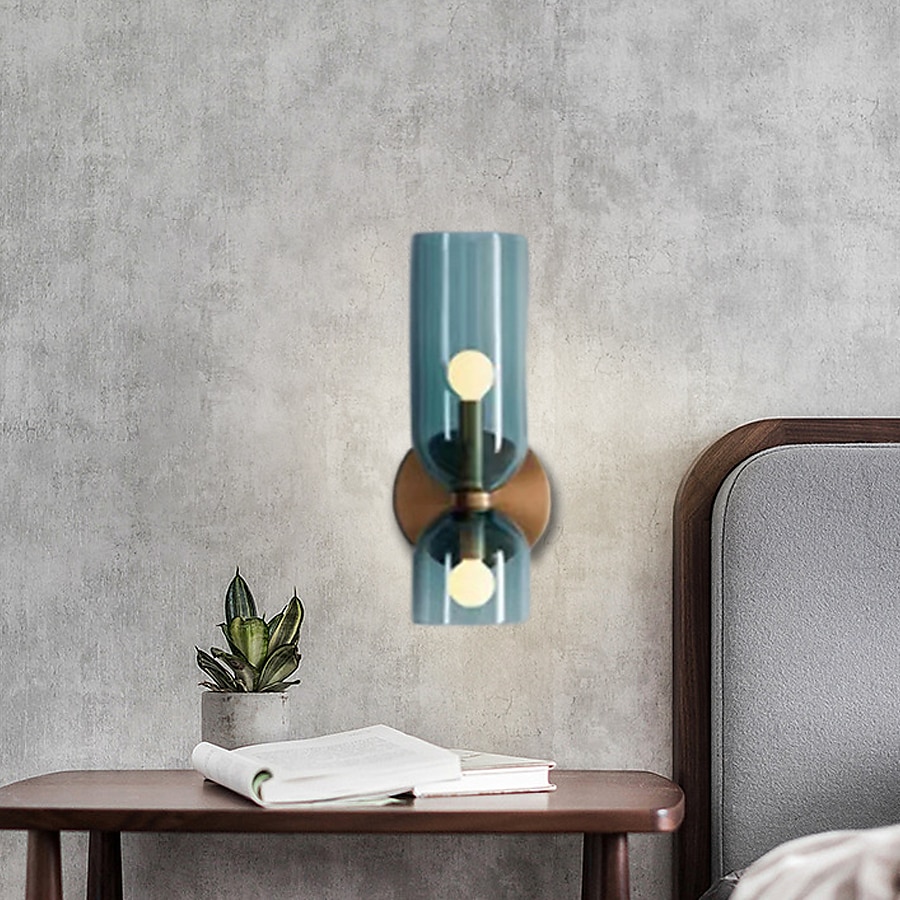 Lightinthebox lampada da parete a led vetro bianco caldo 24 cm moderna lampada da parete a led sfondo soggiorno camera da letto comodino applique da parete per interni illuminazione sconce 1 pz del 2025 a $165.99 –P11