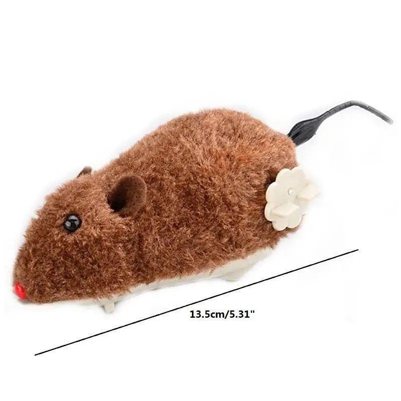 Interactive Cat Toy 1pc Wind-Up Plush Mouse - Stimulate Your Cat's Natural Instincts! 2025 - $12.49 –P4