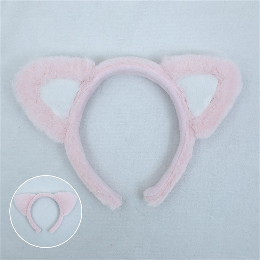 Handmade Cute Lolita Hair Ornaments Animal Ears Headdress Cosplay Props Lo Mother Cat'S Ears (Steamed Cat-Ear Shaped Bread) Hair Hoop 2025 - $8.49 –P10