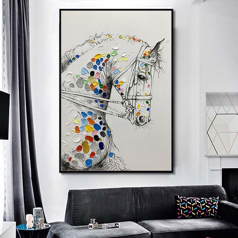 Mintura χειροποίητη ελαιογραφία σε καμβά διακόσμηση τοίχου μοντέρνα αφηρημένη εικόνα ζώων για διακόσμηση σπιτιού τυλιγμένη ζωγραφική χωρίς πλαίσιο 2026 - $94.99 –P1