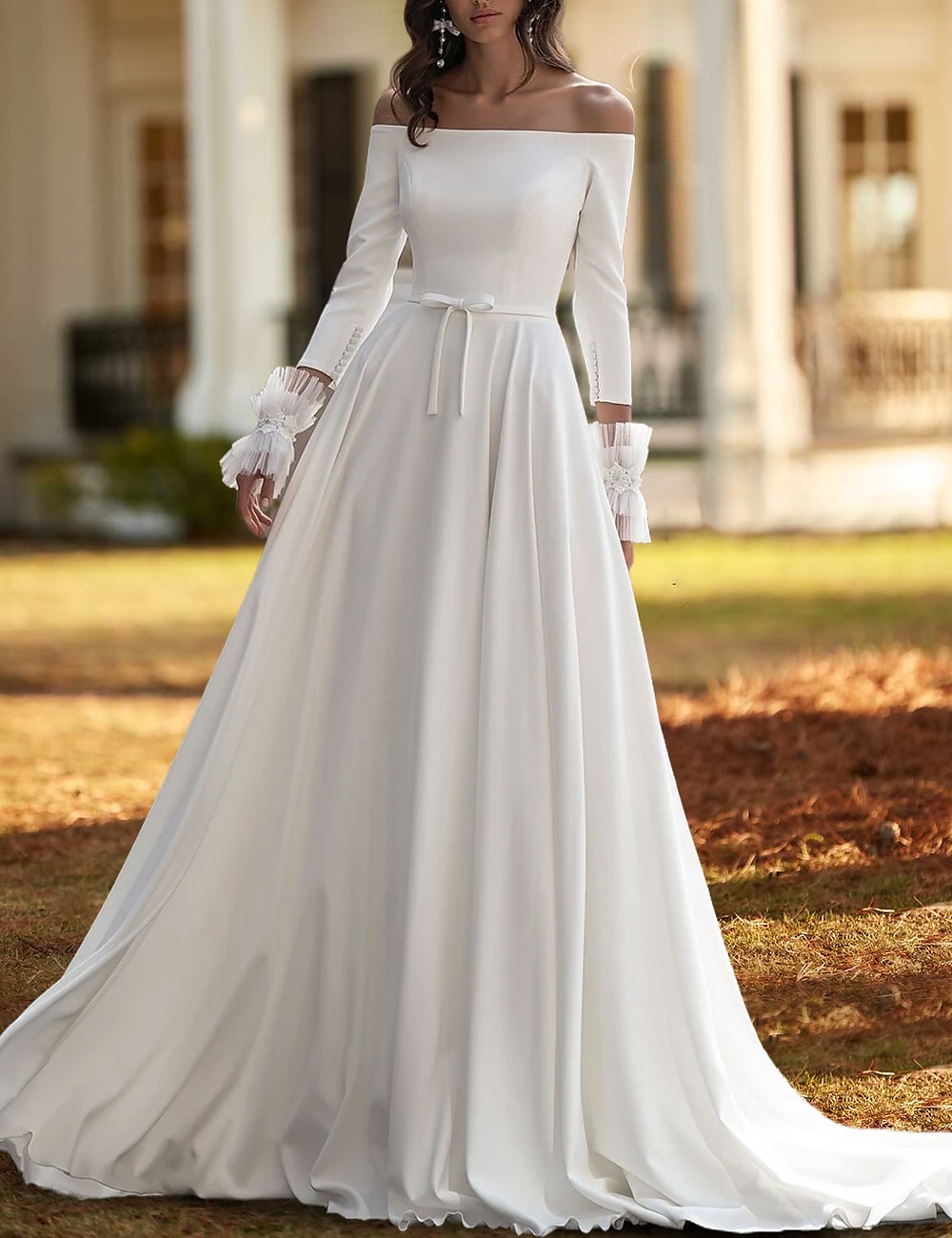 mint green mermaid wedding dress Floor Length Mermaid Sage Green Prom Dresses Lace Removable Train Sage Green / US10