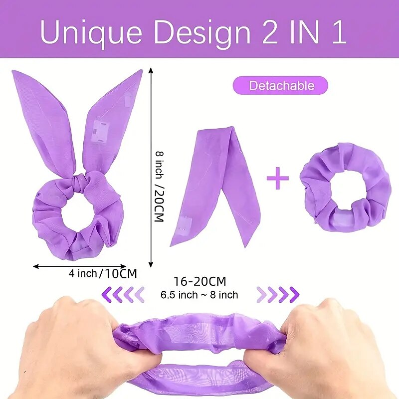 9PCS Light Up Your Look with this Glittery Neon Bowknot Hair Tie! 2025 - $17.99 –P5