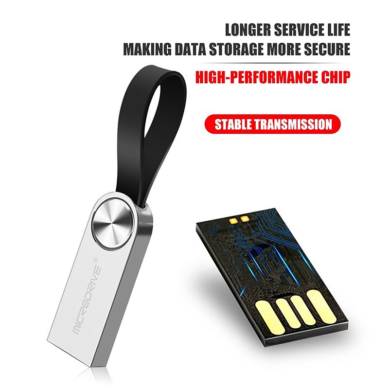 USB Flash Drive 128GB 64GB 32GB pendrive keychain flash drive usb stick 16GB Memory Stick metal Pen Drive 2025 - $9.99 –P2