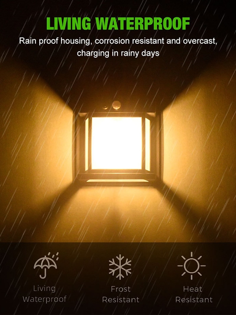 Solar Wall Lanterns Outdoor With 3 Modes Wireless Dusk To Dawn Motion Sensor LED Sconce Lights IP65 Waterproof Exterior Front Porch Security Lamps Wall Mount Patio Fence Decorative 2025 - $15.49 –P11