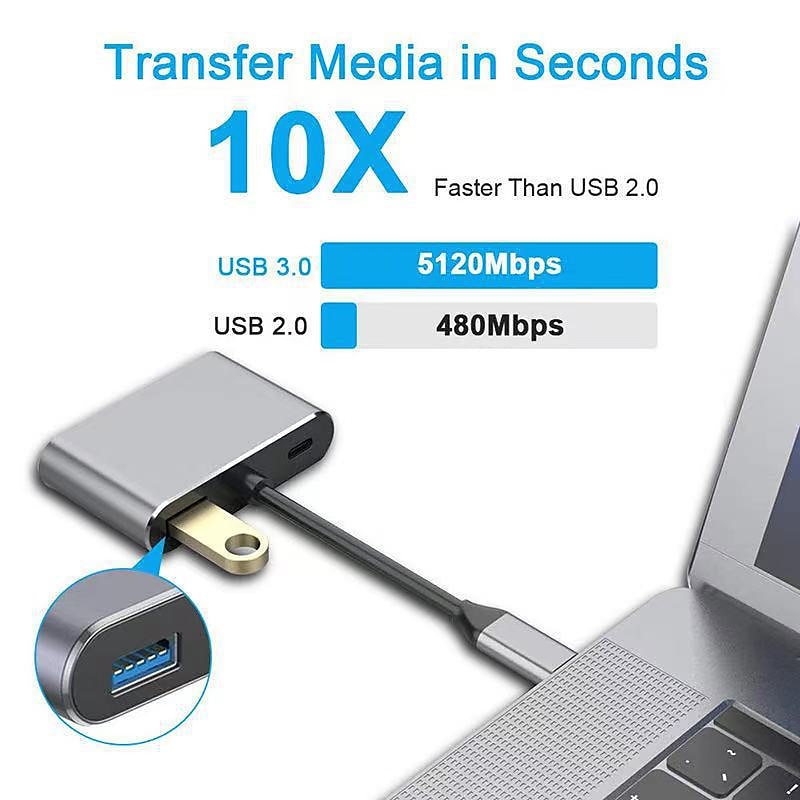 4k 30hz type c naar hdmi-compatibele usb c naar hdmi vga pd adapter converter usb 3.0 hub dock voor macbook samsung s20 xiaomi huawei 2025 - $15.99 –P5