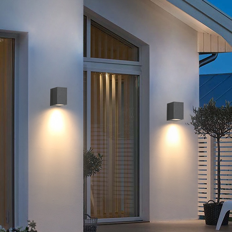 Aplique de pared para exteriores, sensor de movimiento, ajustable, impermeable, ip65, accesorio de pared, iluminación, aplique exterior de aluminio led para interior, exterior, patio, porche, 110-240v 2025 - $96.99 –P6