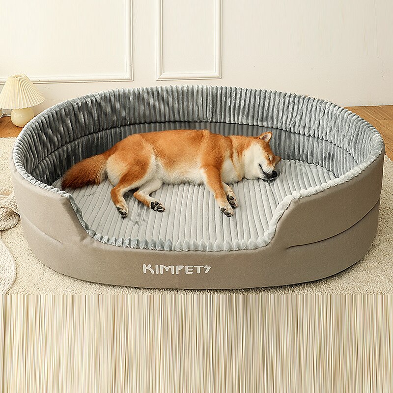 tofarger kjæledyr reir vaskbar dobbeltsidig pute kjæledyr katt reir fire sesonger katt hund 3d hund reir 2025 - $52.99 –P10