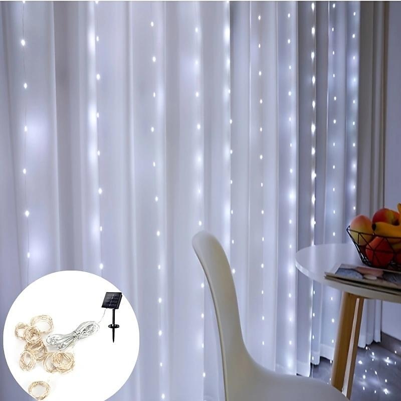 lámpák led függöny lámpák 3*3 méteres színes fények csillagos jégcsap fények karácsonyi fények 2025 - $16.99 –P13