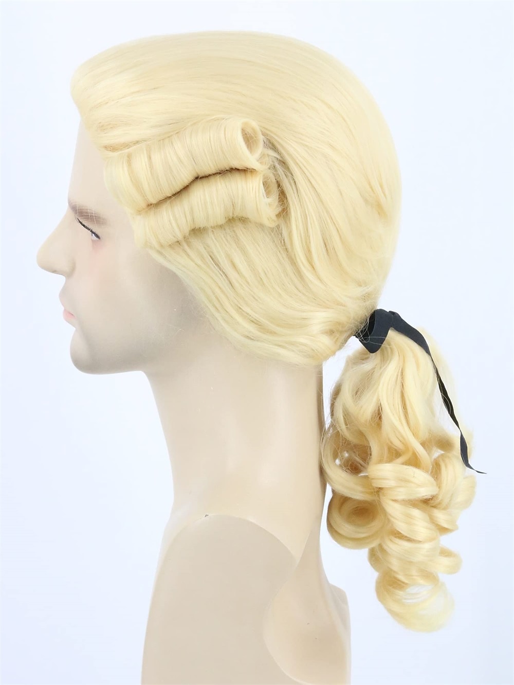 Mannen Pruik voor Koloniale Historische Rechter Kostuums Pruik Beige Carnaval Cosplay Pruiken Halloween Pruiken 2026 - $19.99 –P9