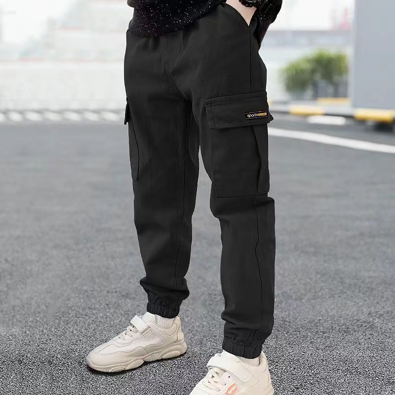 Kids Boys Sweatpants Trousers Pocket Cartoon Letter Breathable Comfort Pants Training Sports Daily Basic Black Avatar Overalls Black Small Label Overalls Army Green Small Label Overalls Mid Waist 2025 - $17.49 –P4
