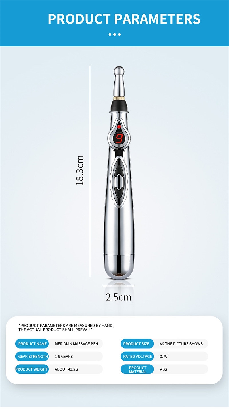 Acupuncture Pen 5 in 1 Electronic Acupuncture Pen Meridian Energy Pulse Massage PenMulti-Function Massage Pen Tools for Massage Energy Therapy Pain Relief1 x AA Battery (Not Included) 2025 - $13.99 –P12