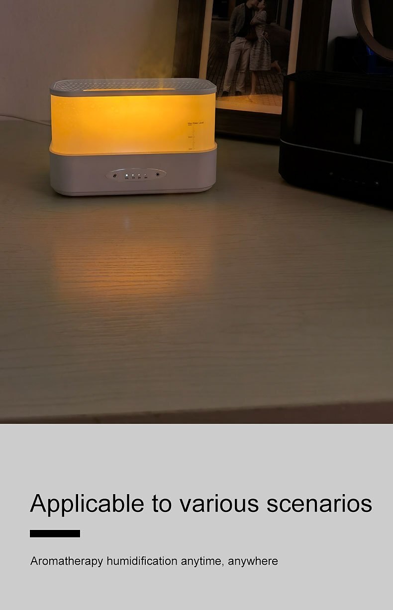 300ml Colorful Flame Aroma Diffuser Air Humidifier Not With Essential Oils For Aromatherapy in Home Office Car 2025 - $33.99 –P10
