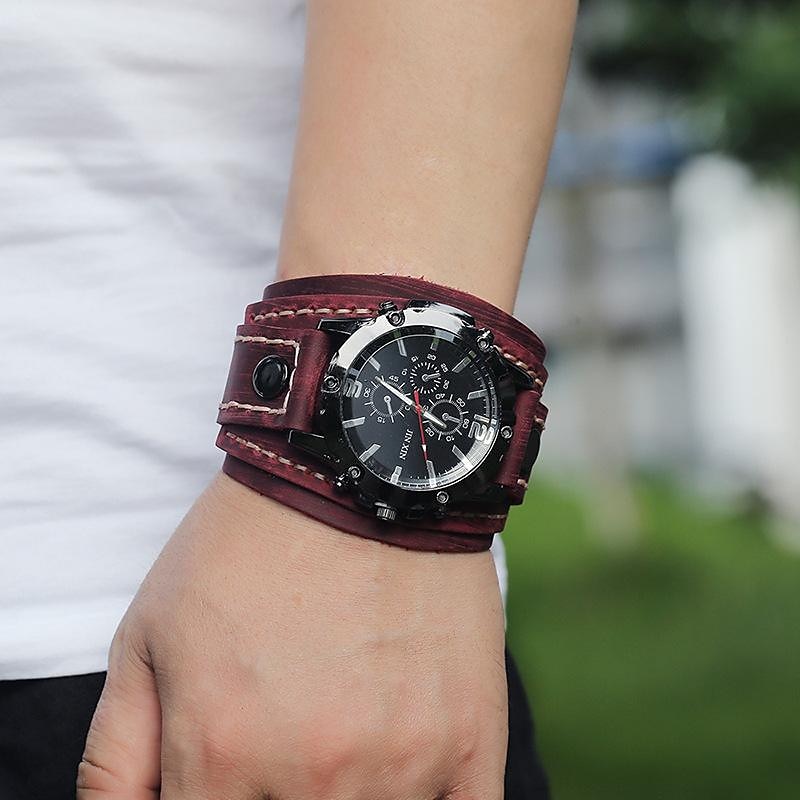 Men Quartz Watch Casual Date Genuine Leather Watch 2025 - $13.99 –P12