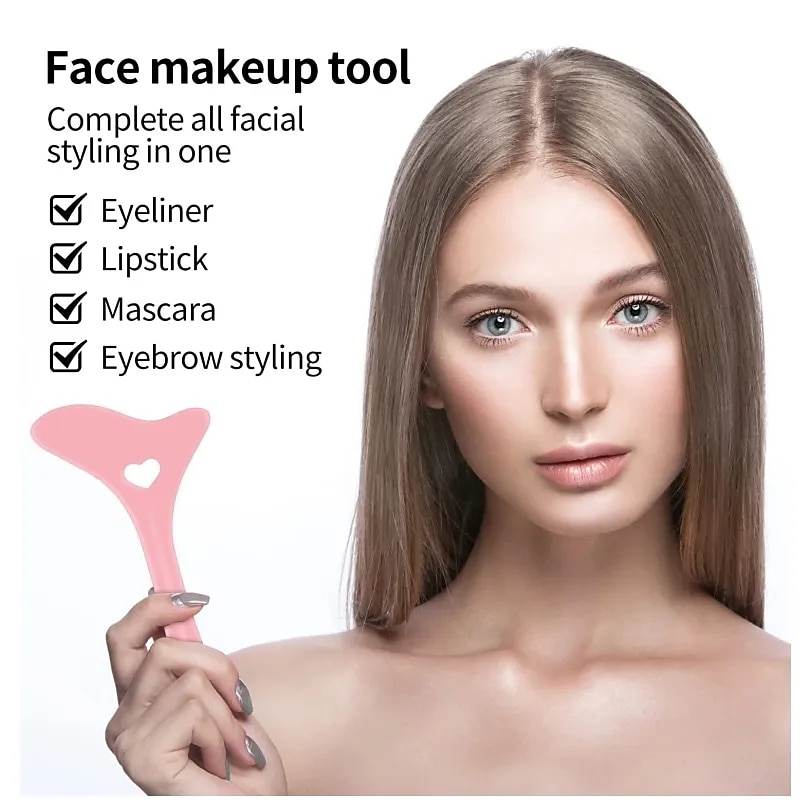 Delineador de ojos de silicona, plantillas de maquillaje, puntas de ala, lápiz labial de dibujo de marscara, ayuda para el uso, crema facial, máscara, aplicador, herramienta de belleza de maquillaje 2025 - $9.49 –P6