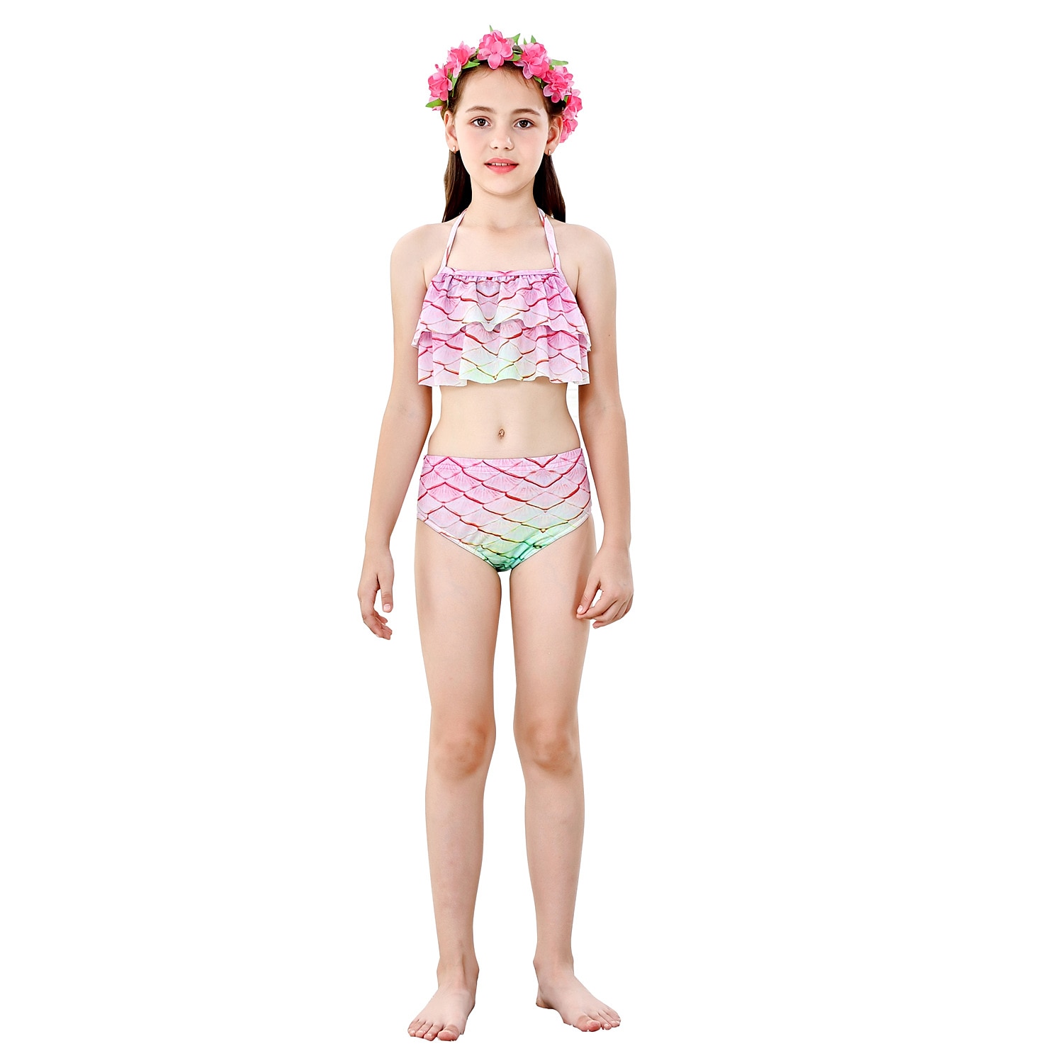 Sellő Ariel Mermaid Tails Fürdőruha Bikini Hableány Szabadság for Lány Gyermek Álarcos mulatság 2026 - $37.99 –P19