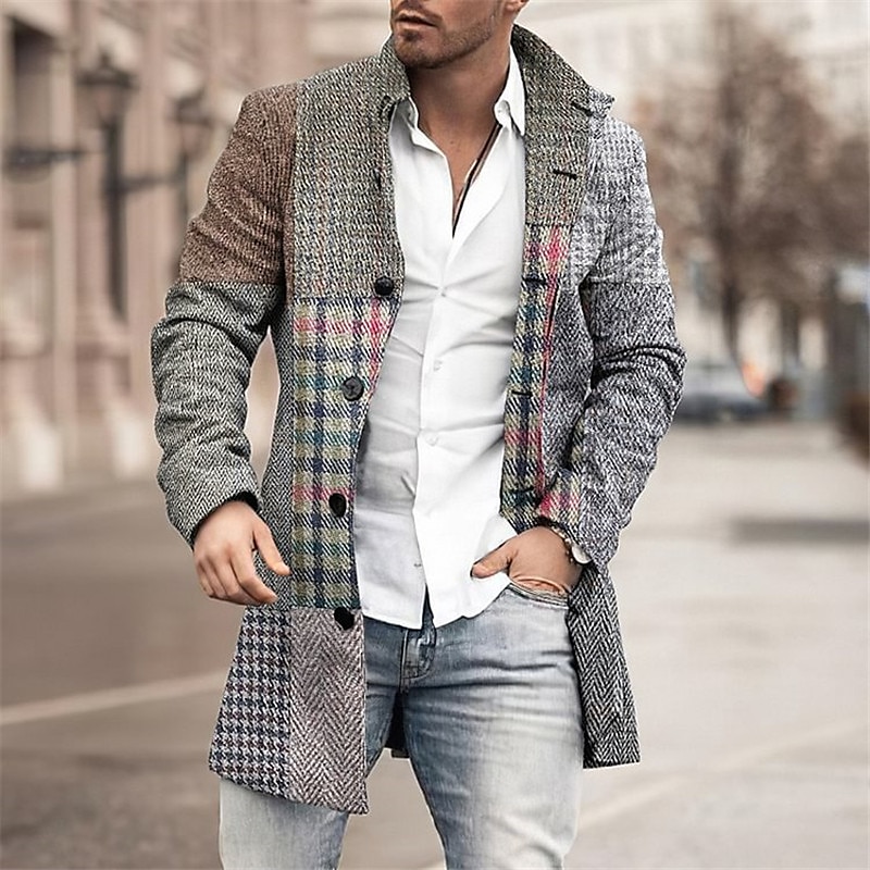 Plaid work outlet coat