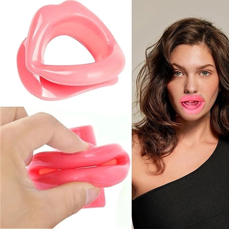 Moldeador de labios de silicona, entrenador de sonrisas portátil, herramienta de belleza, tensor de boca, entrenador facial para niñas, mujeres y damas 2025 - $7.99 –P3