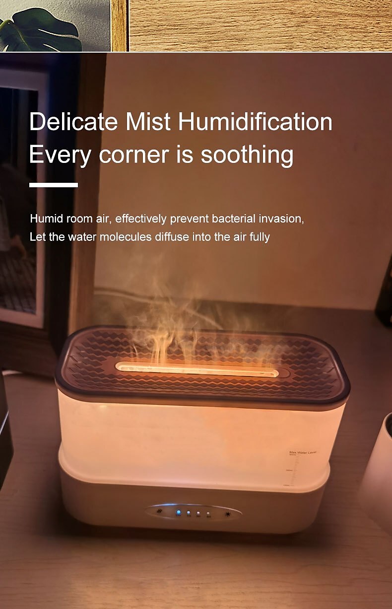 300ml Colorful Flame Aroma Diffuser Air Humidifier Not With Essential Oils For Aromatherapy in Home Office Car 2025 - $33.99 –P4