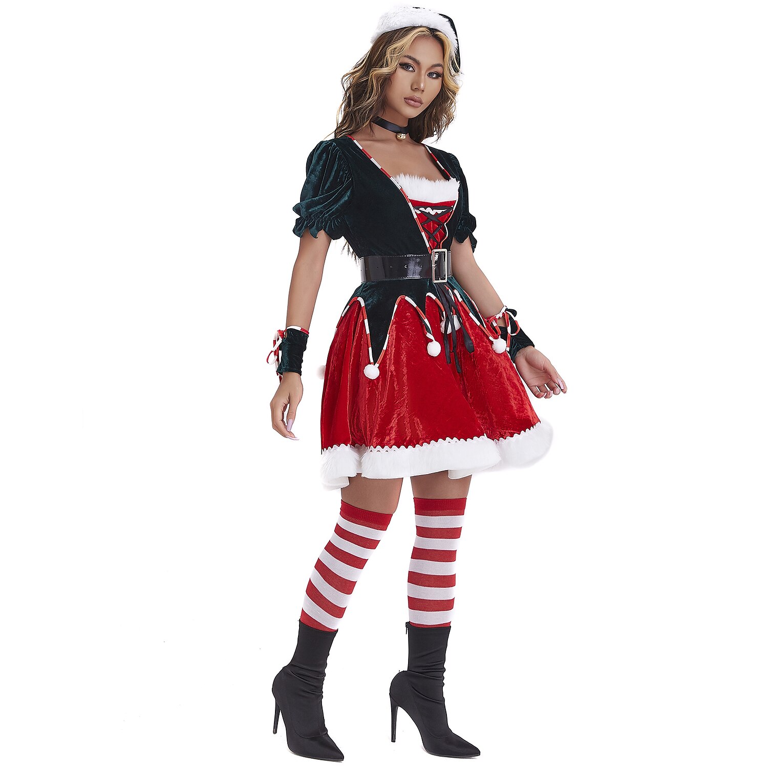 jultomten Alf Mrs.Claus Kläder Julhatt Fin julklänning Dam Jul Karnival julafton Jul Vuxna Fest Jul Klänning Hatt 2025 - $50.99 –P9