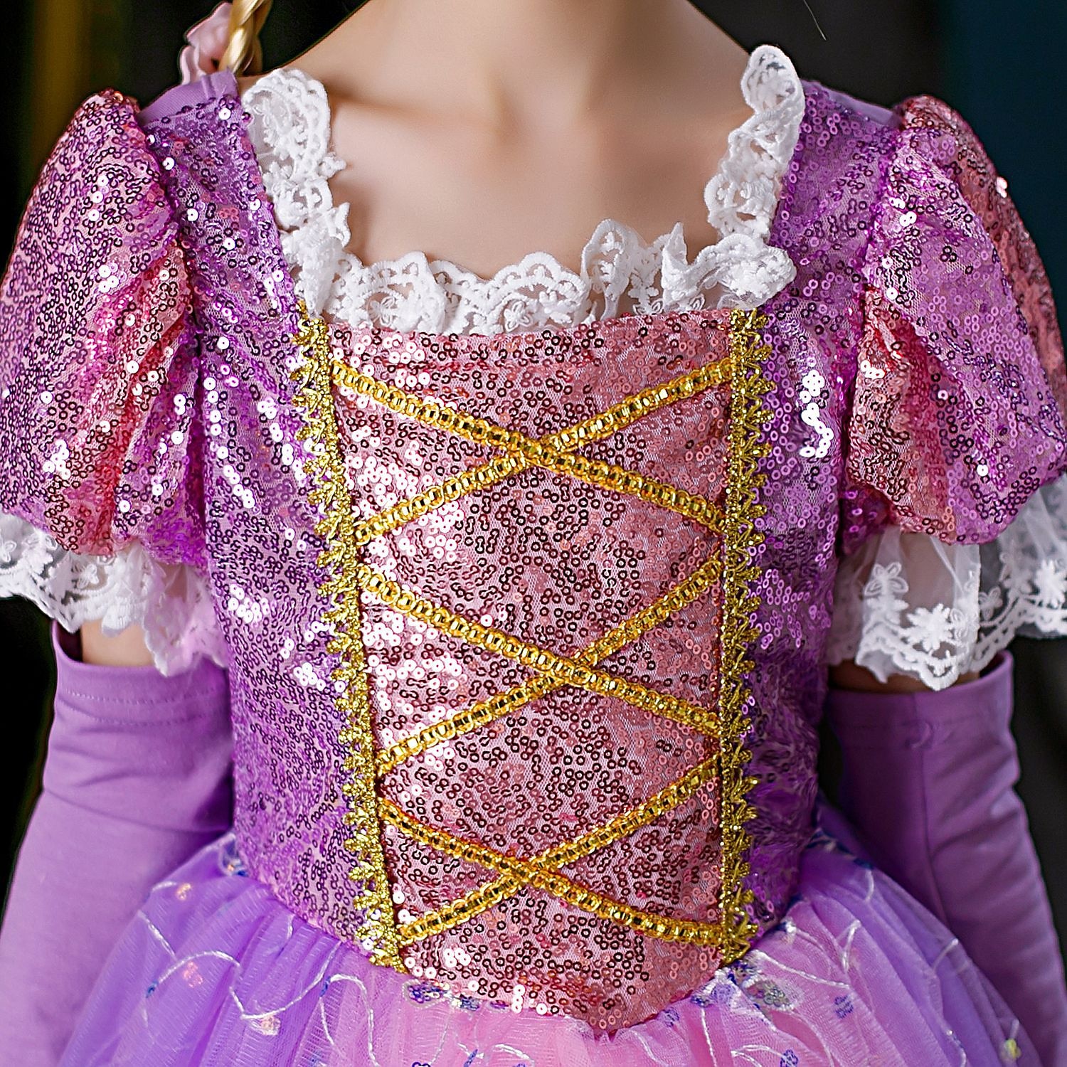 Prințesă Rapunzel Rochii Manta Rochie de fete cu flori Cosplay Partidul costumelor for Fete Pentru copii Zuia Copiilor Mascaradă Nuntă Invitat la nunta 2026 - $41.99 –P6