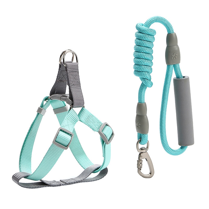 Cachorros Gatos Colarinho Arreios Ajustável Portátil Durável Ao ar livre Caminhada de 2025 por $16.99 –P9