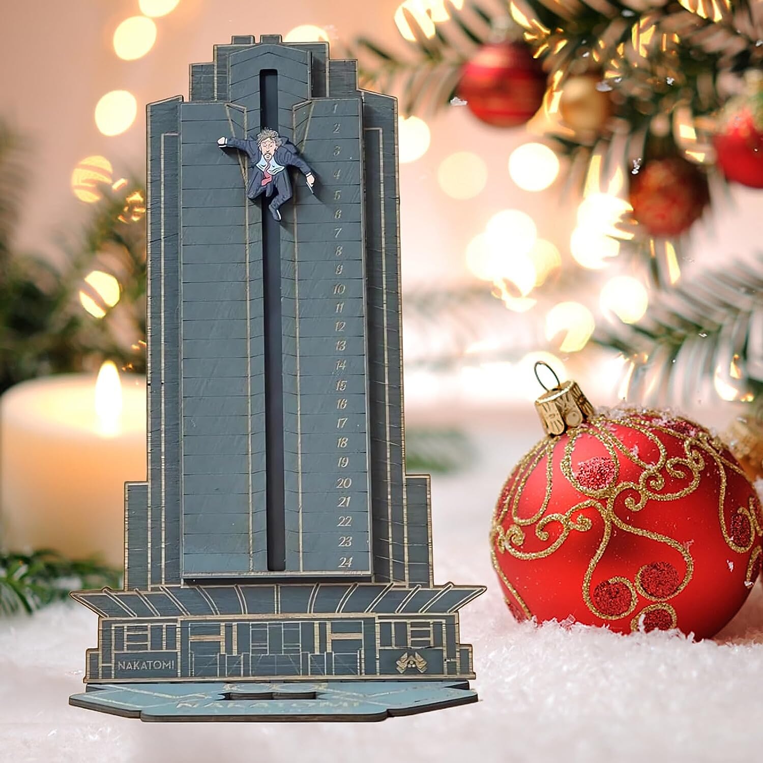 Christmas Die Hard Advent Calendar 2025 | Hans Gruber Advent Calendar | Wooden Advent Calendar | Christmas Countdown Advent Calendars | Funny Gifts Unique The Offices Advent Calendar 2025 - $19.54