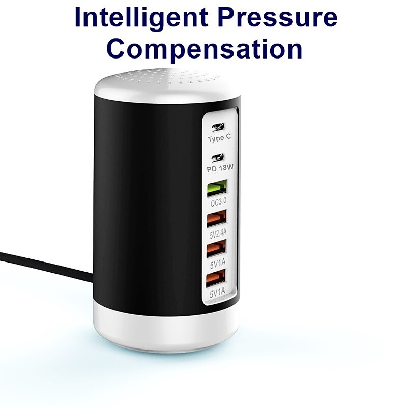 6 Port Desktop Charger, 65W USB Hub Charging Station (3 x USB+Type C+QC3.0+PD 18W), Multi-Port Charger Hub Desktop Charging Station, Fast Wall Charger Compatible with Smart Phones, Tablets and More 2025 - $28.99 –P8