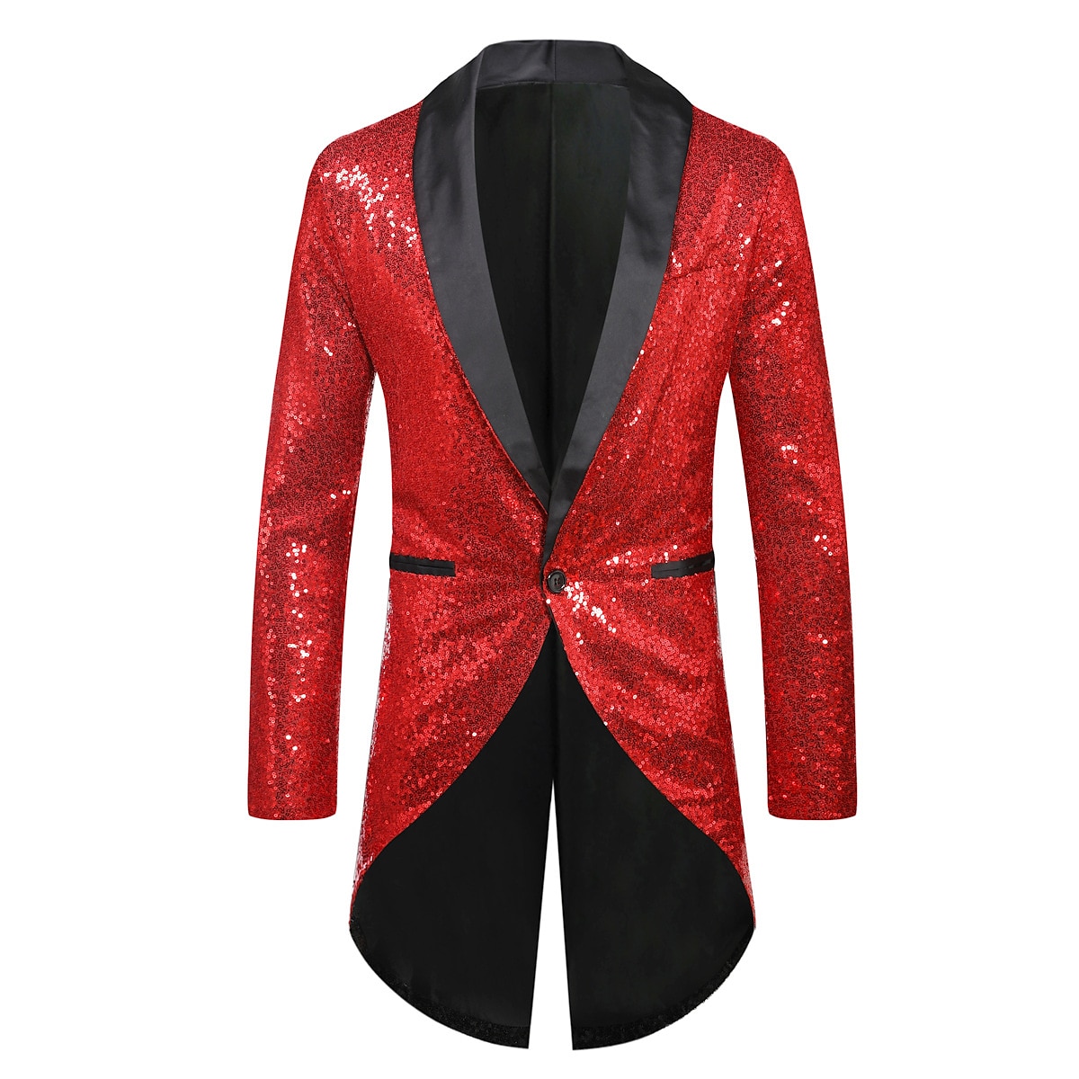 Retro / vintage 1980erne Jakke ملابس السهرة للرجال tailcoat Disk Paljetter Herre Halloween Karneval Maskerade Fest Fest / aften Stadie Voksne Frakk 2025 - $56.99 –P12