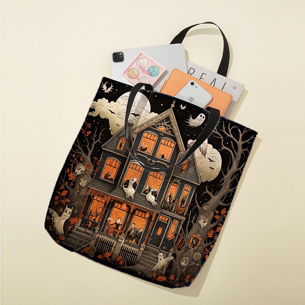 Women's Tote Shoulder Bag Canvas Tote Bag Polyester Shopping Daily Print Large Capacity Foldable Lightweight 3D Rainbow 2025 - $12.99 –P5
