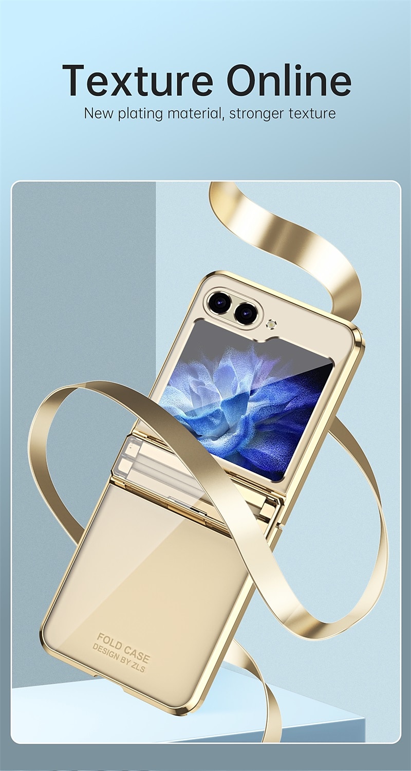 2025年 サムスンギャラクシー Z フリップ 6 Z フリップ 5 Z フリップ 4 Z フリップ 3 バックカバー プレーティング フルボディ 保護 防傷 PC コレクション – $25.99 –P3