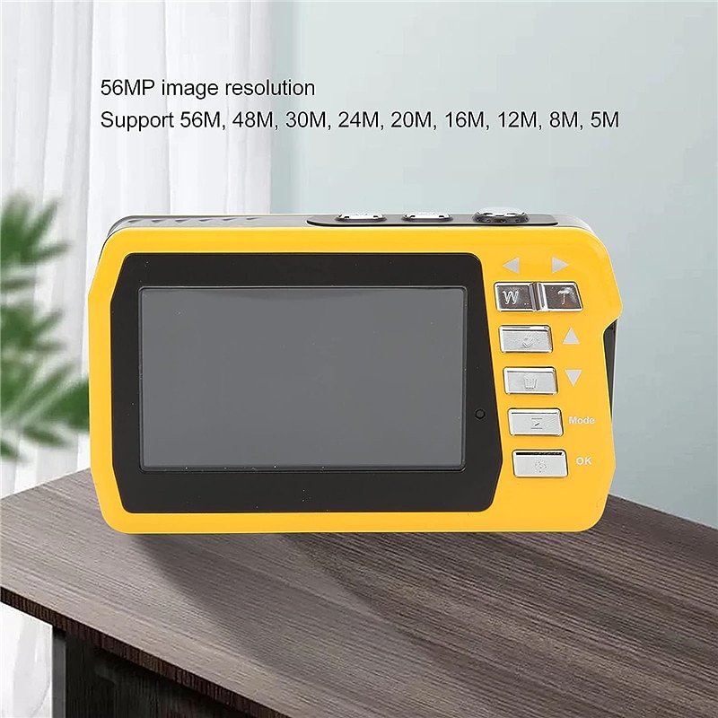 4K30FPS Waterproof Camera 56MP Underwater Cameras UHD Video Recorder Selfie IPS Dual Screens(3/2) 10FT Waterproof Digital Camera for Snorkeling on Vacation 1700mAh 2025 - $142.99 –P9