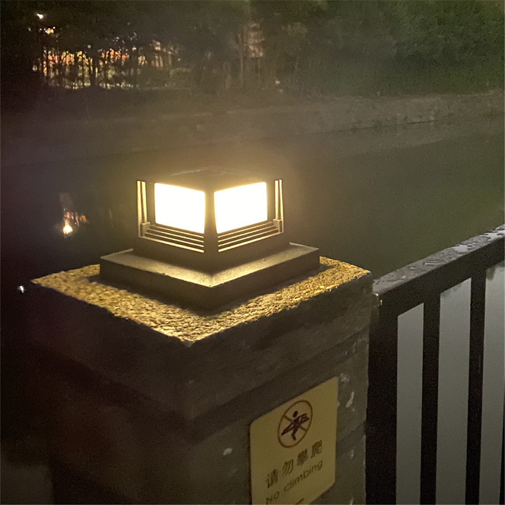 éclairage extérieur à LED éclairage de chemin éclairage solaire de patio éclairage de colonne éclairage de terrasse à LED éclairage de capuchon décoration de cour plate de 2025 ? $21.99 –P6