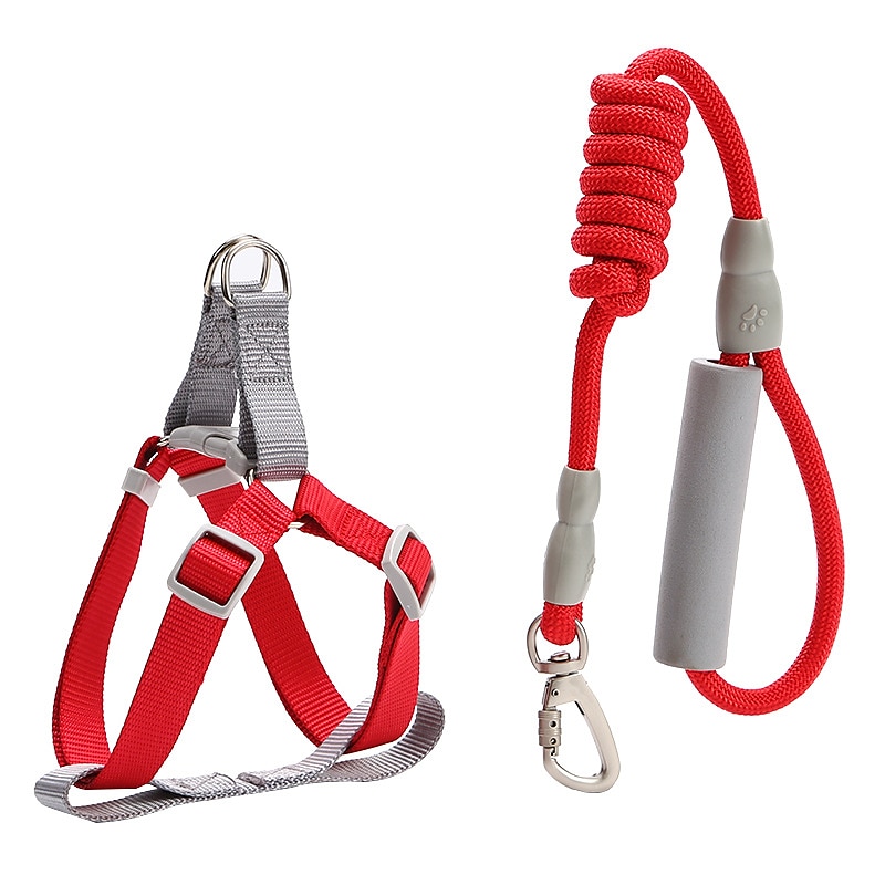 Cachorros Gatos Colarinho Arreios Ajustável Portátil Durável Ao ar livre Caminhada de 2025 por $16.99 –P5