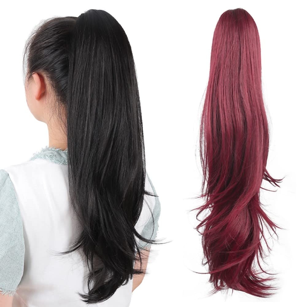 Extension de queue de cheval griffe pour les femmes morceau de cheveux bouclés 24 extensions de cheveux de queue de cheval synthétique très longue & volumineux bouclé ondulé résistant à la chaleur de 2025 ? $13.99 –P9