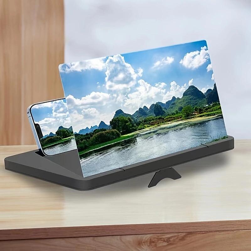 2025年 14 スクリーン拡大鏡携帯電話ポータブル 3d hd 拡大プロジェクター画面引き伸ばし映画ショートビデオゲーム  コレクション – $22.99 –P1