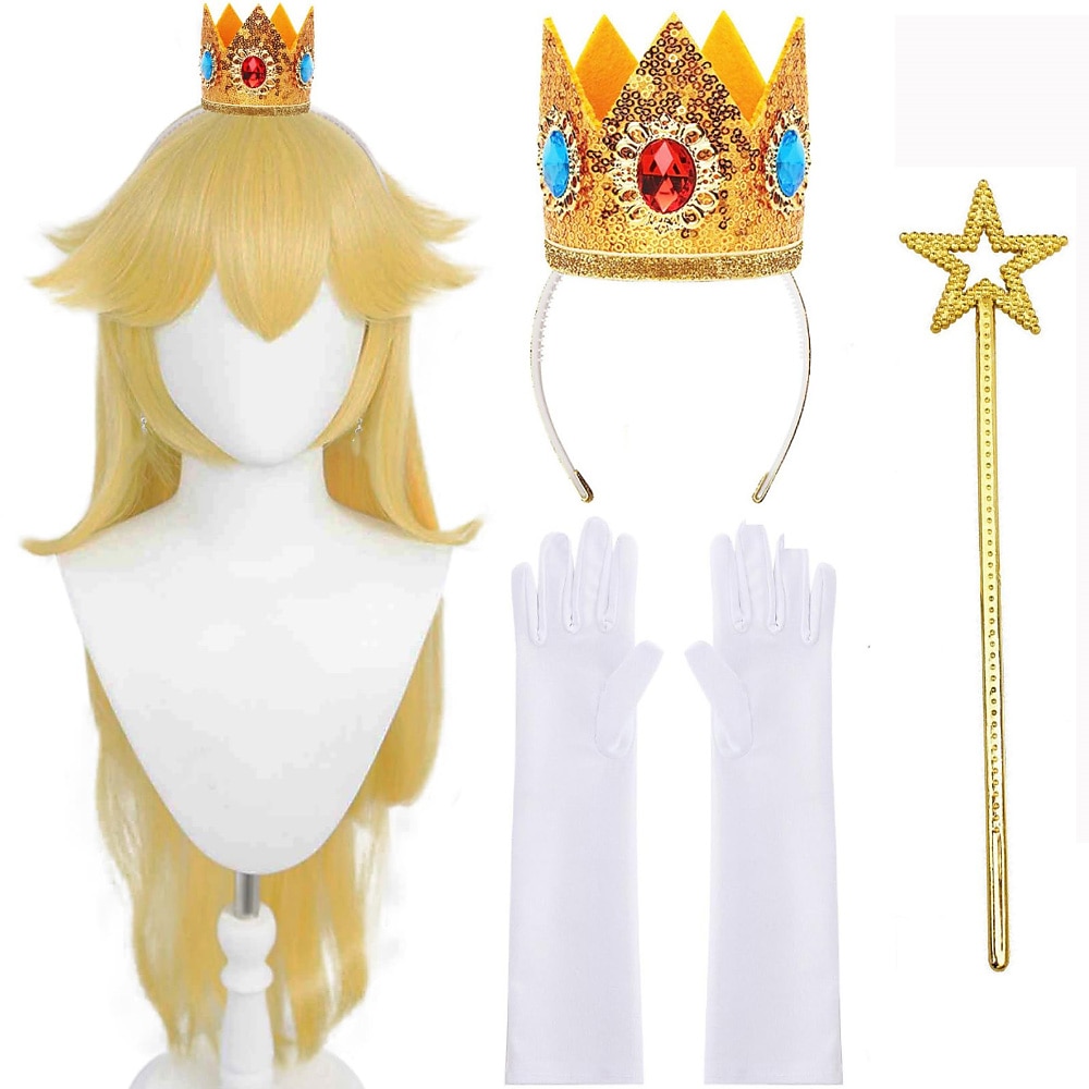 Parrucche Cosplay Biondo Liscio Capelli Sintetici Lungo Parrucche Per donna Parrucche Per la festa del 2026 a $29.99 –P1