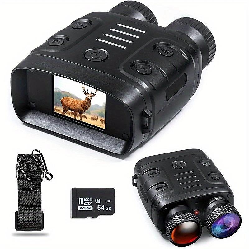 Night Vision Goggles With 5X Digital Zoom Camera NV Binoculars Telescope With Long Infrared Viewing Distance At Night For Hunting And Camping (Built-in Rechargeable Battery) 2025 - $77.99 –P11