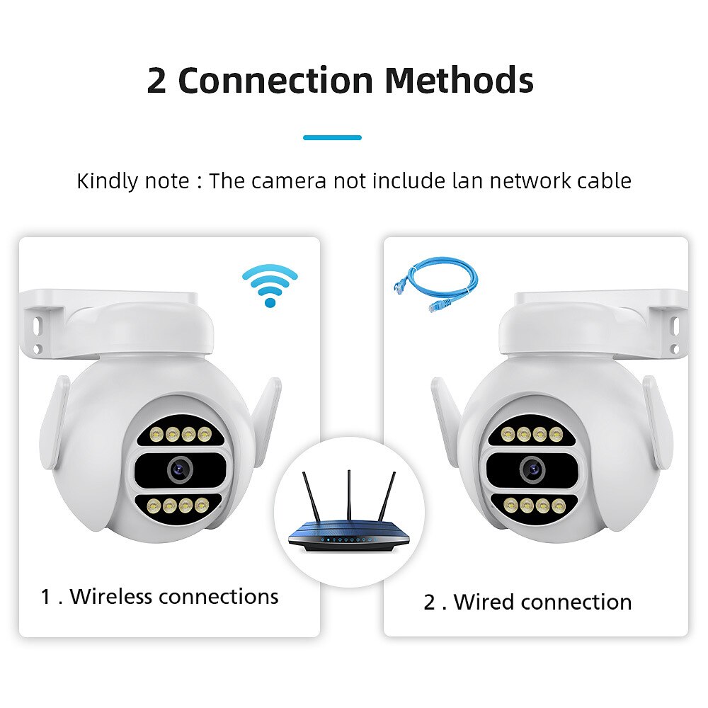 2025年 4mp スピードドーム自動追跡 ptz カメラスマートホーム屋外ワイヤレス wifi カメラ監視モニター コレクション – $47.99 –P13