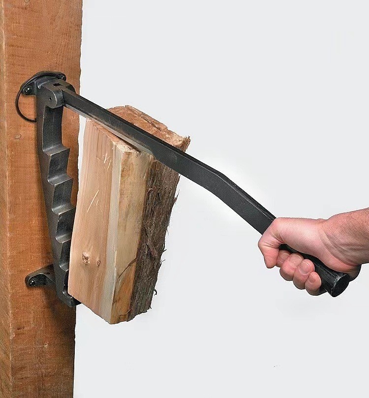 Wall Mounted Kindling Splitter Log Splitter Portable Metal Manual Fire Wood Kindling Splitter, Hand Sturdy Firewood Cutter, Heavy Duty Firewood Crackers Wedge for Indoor or Outdoor 2025 - $86.99 –P7
