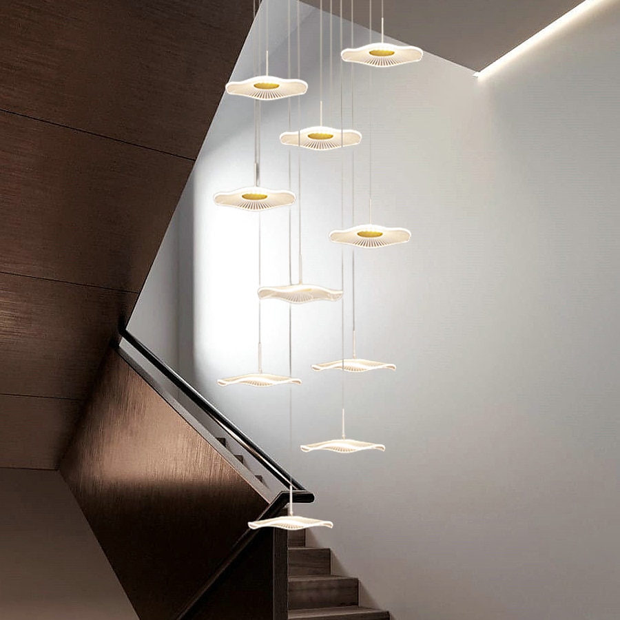 180 cm Enkelt design Øyesign Anheng Lys Metall Akryl galvanisert Malte overflater Moderne Nordisk stil 110-120V 220-240V 2025 - $223.49 –P12